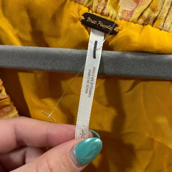 Free People Jael Cutout Mini Dress Floral Spring Autumn Fall Large - Picture 2 of 3